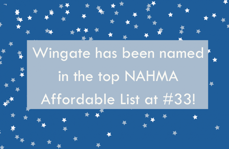 Wingate has been named in the top NAHMA Affordable List at #33!
